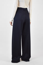 Pantalone palazzo gessato