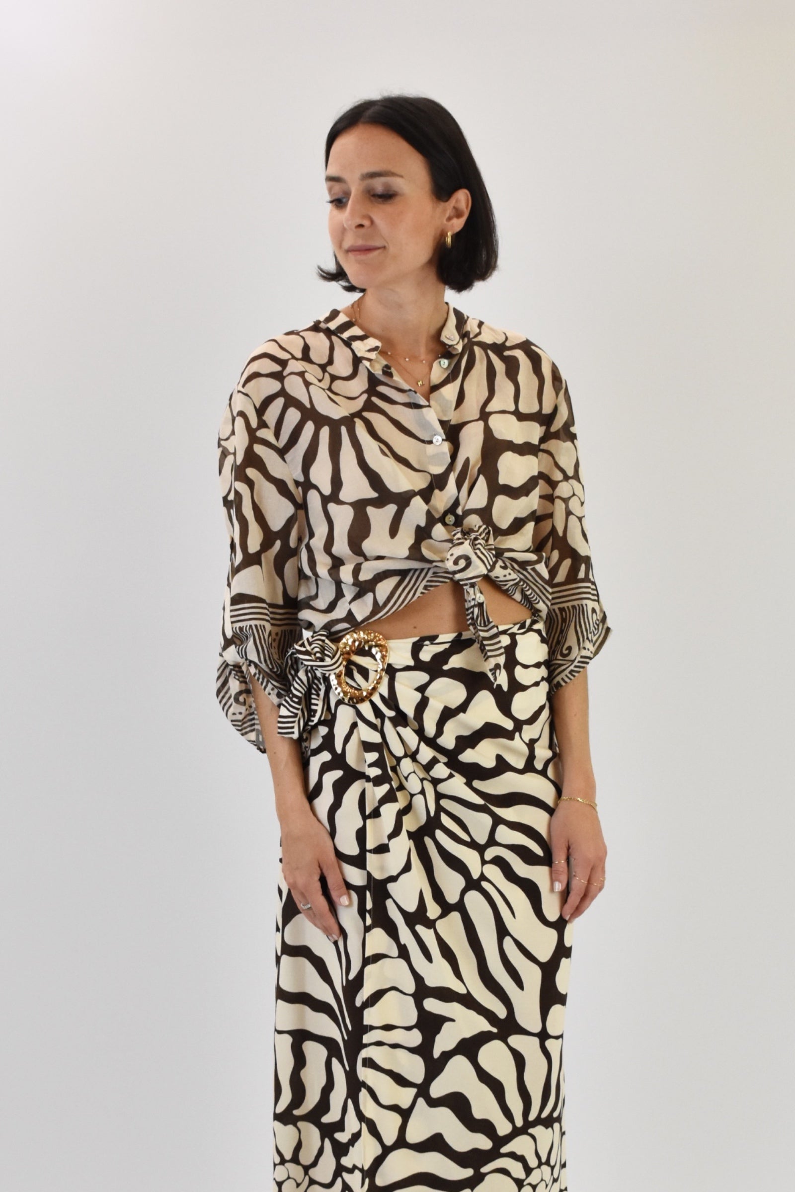 Camicia fantasia mussola