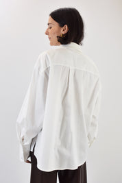 Camicia over cotone e tasca