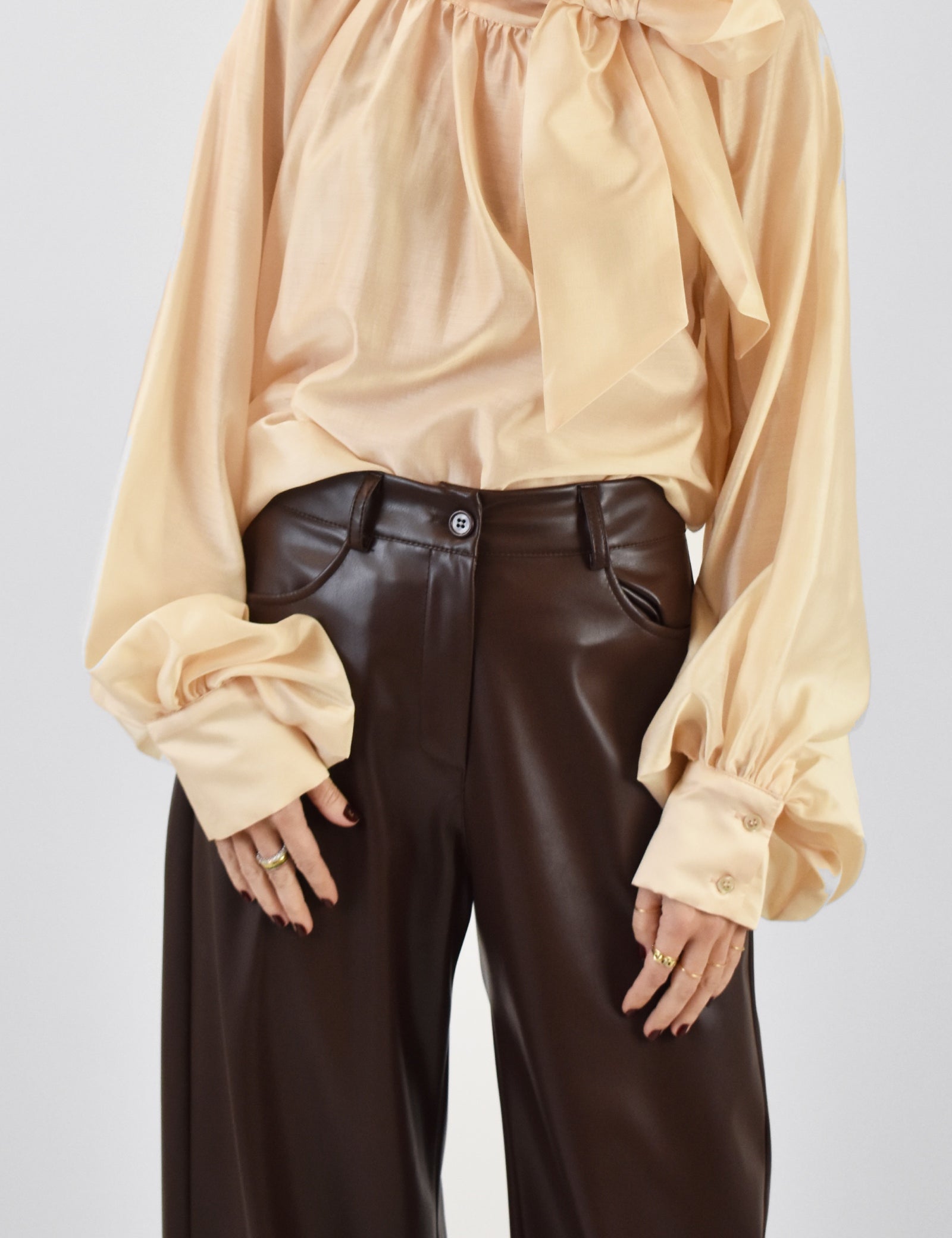 Camicia fiocco tencell