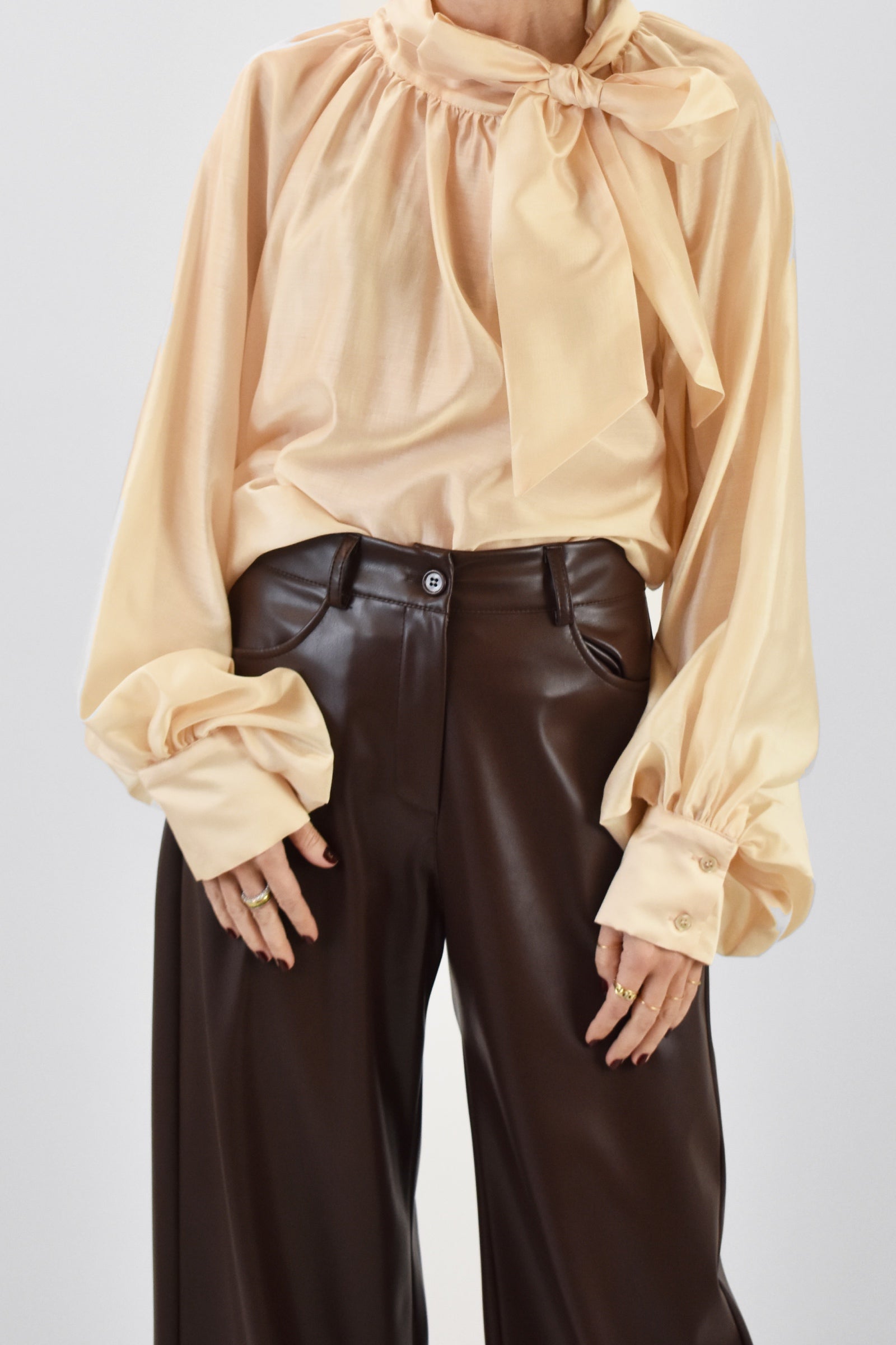 Camicia fiocco tencell