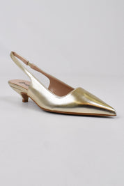 Slingback a punta laminata