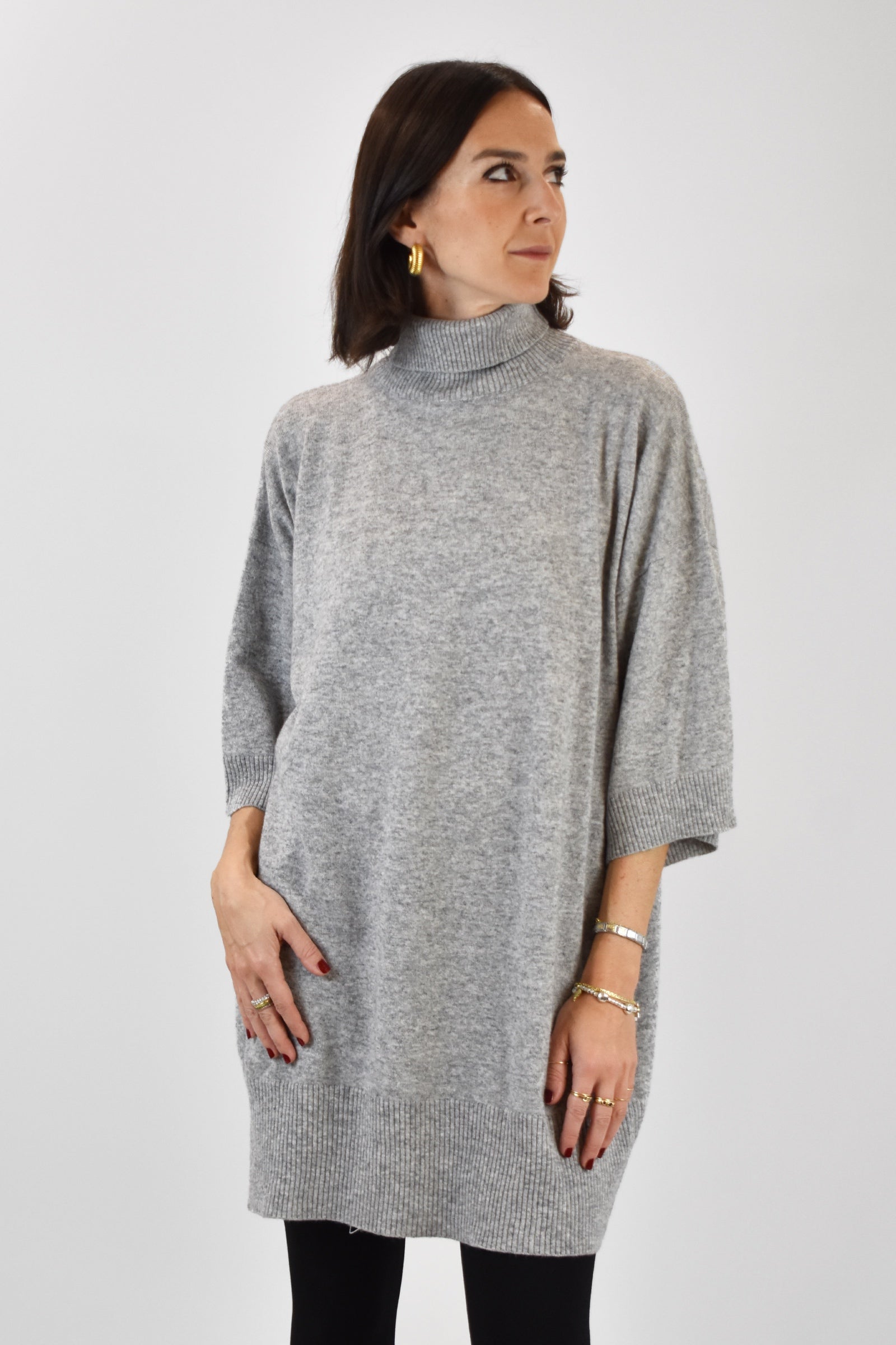 Maxi maglia misto cashmere