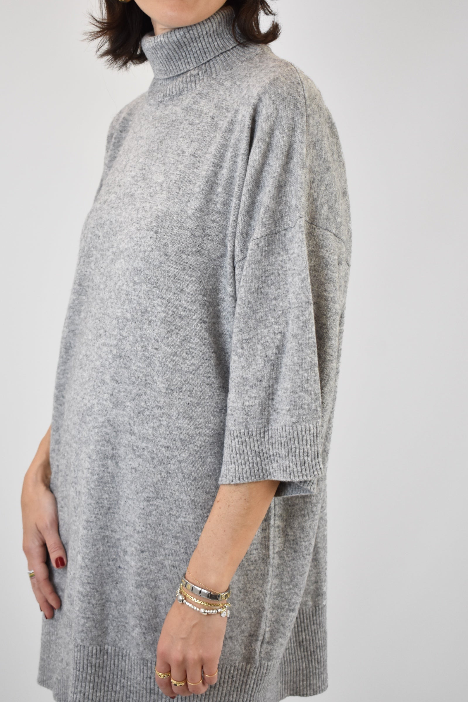 Maxi maglia misto cashmere