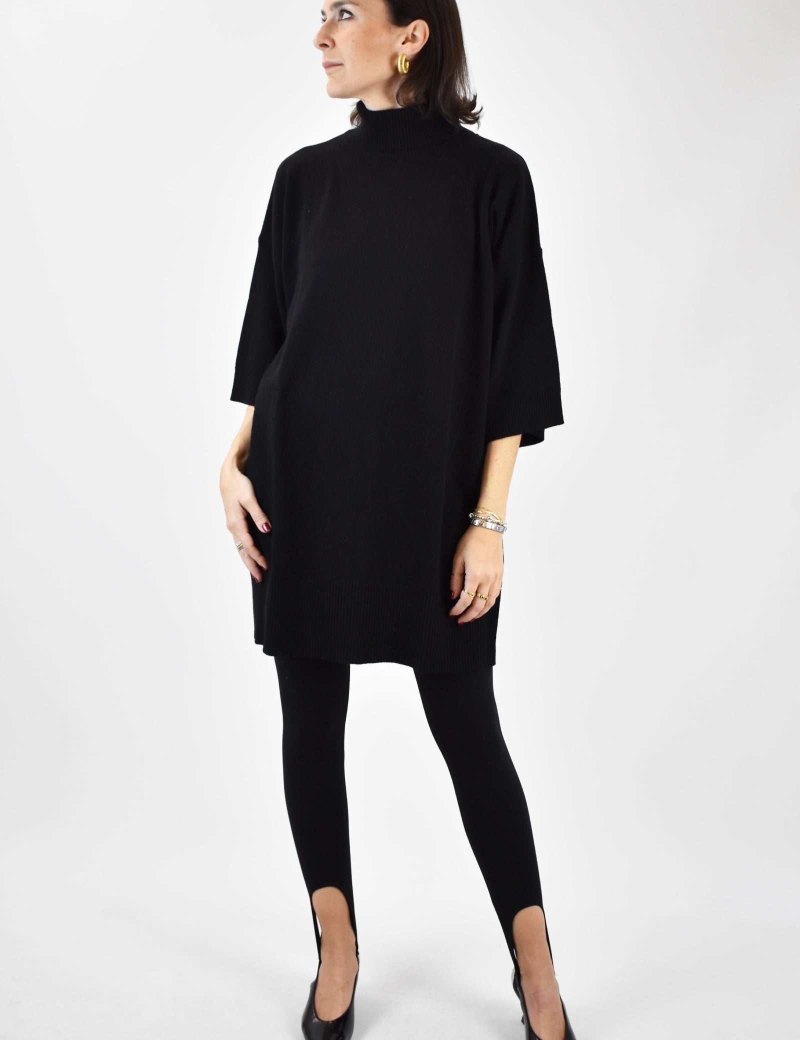 Maxi maglia misto cashmere