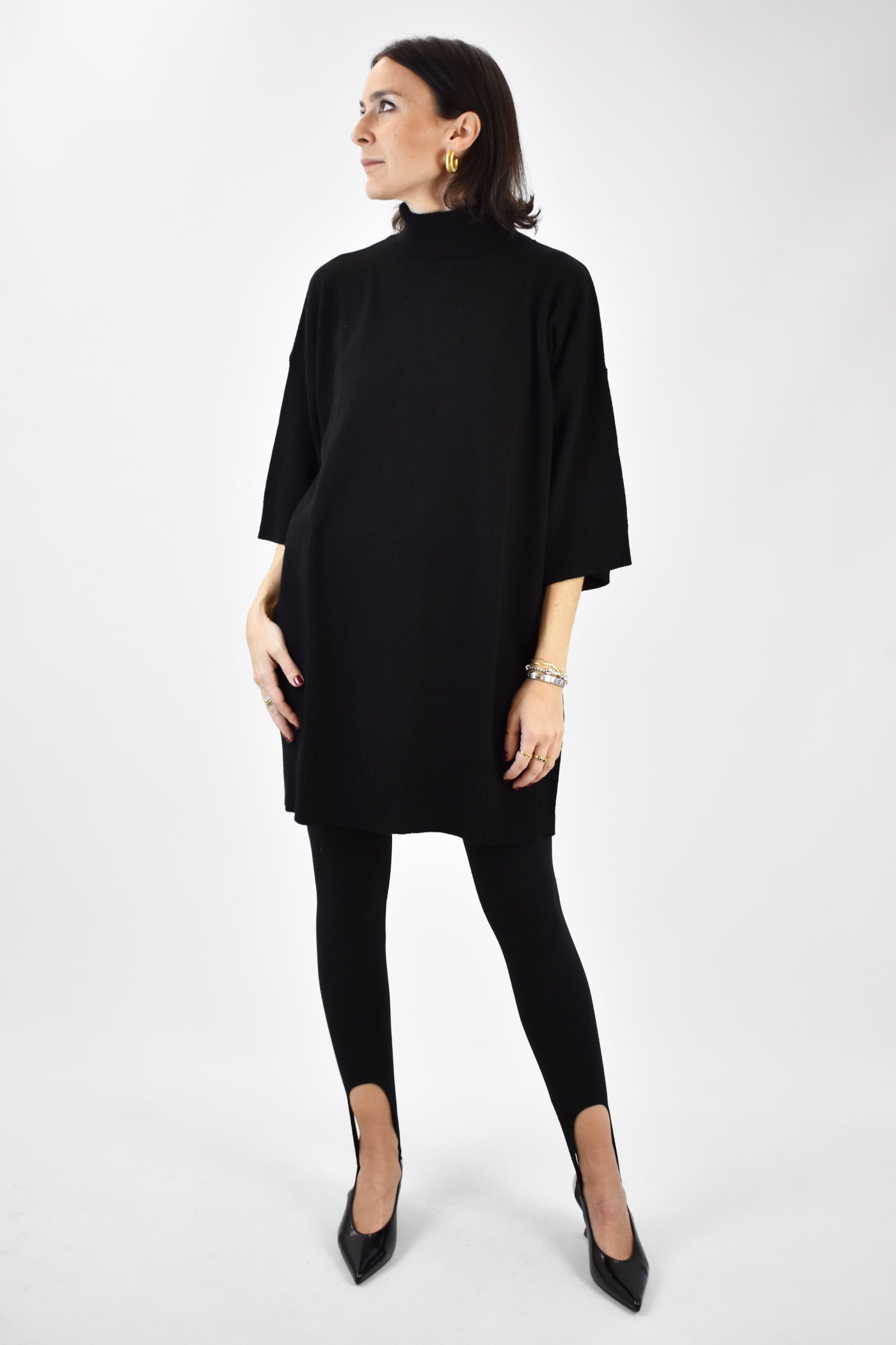 Maxi maglia misto cashmere