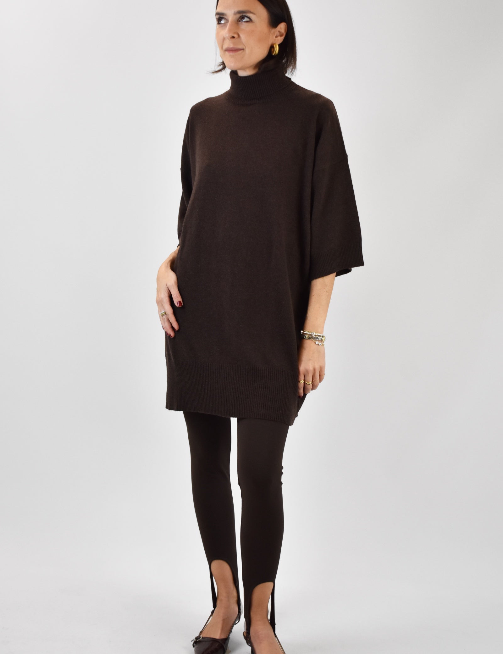 Maxi maglia misto cashmere