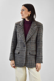 Giacca in panno check