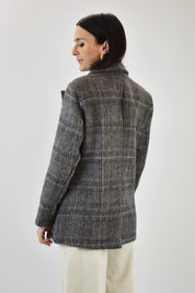 Giacca in panno check