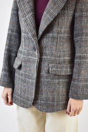 Giacca in panno check