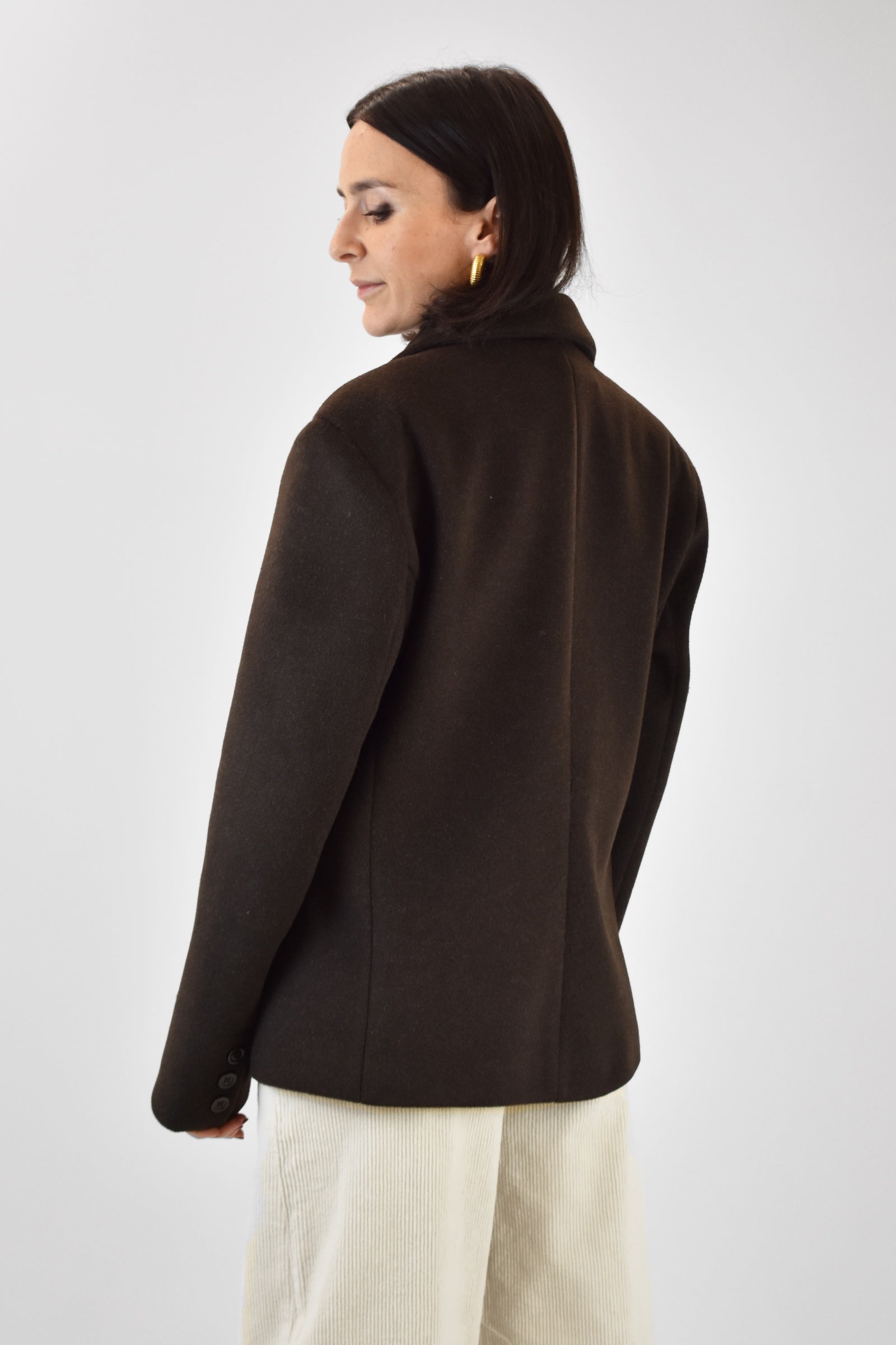 Giacca doppiopetto in panno