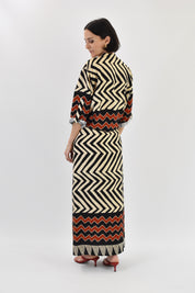 Camicia fantasia zigzag