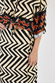 Camicia fantasia zigzag