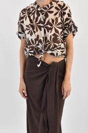 Camicia mezza manica fantasia