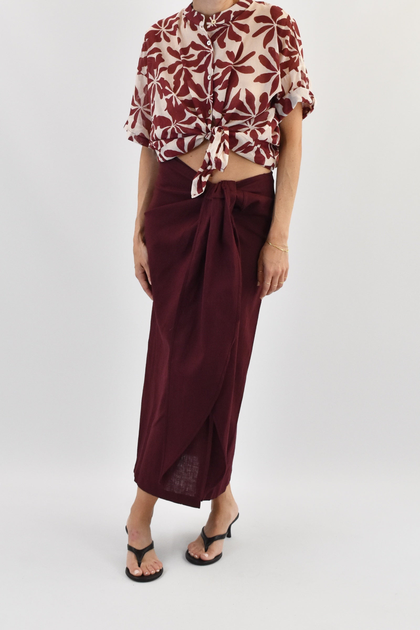 Camicia mezza manica fantasia