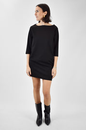 Abito mezza manica crepe