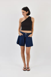 Short farfalla denim