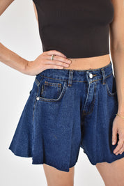 Short farfalla denim