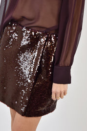 Minigonna paillettes