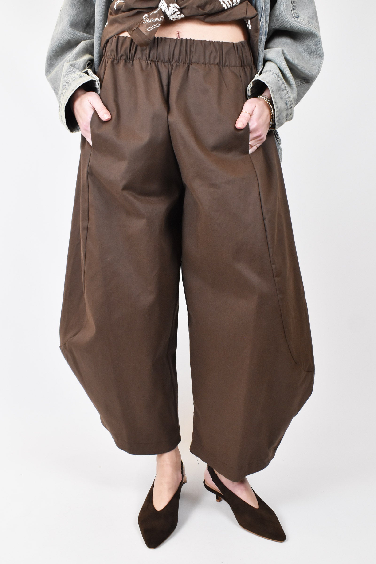 Pantalone ampio cotone