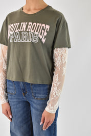 T-shirt pizzo MOULINROUGE