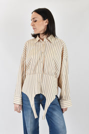 Camicia riga taglio reggicalze