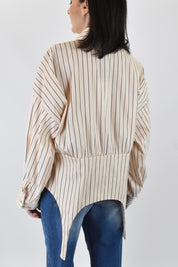 Camicia riga taglio reggicalze