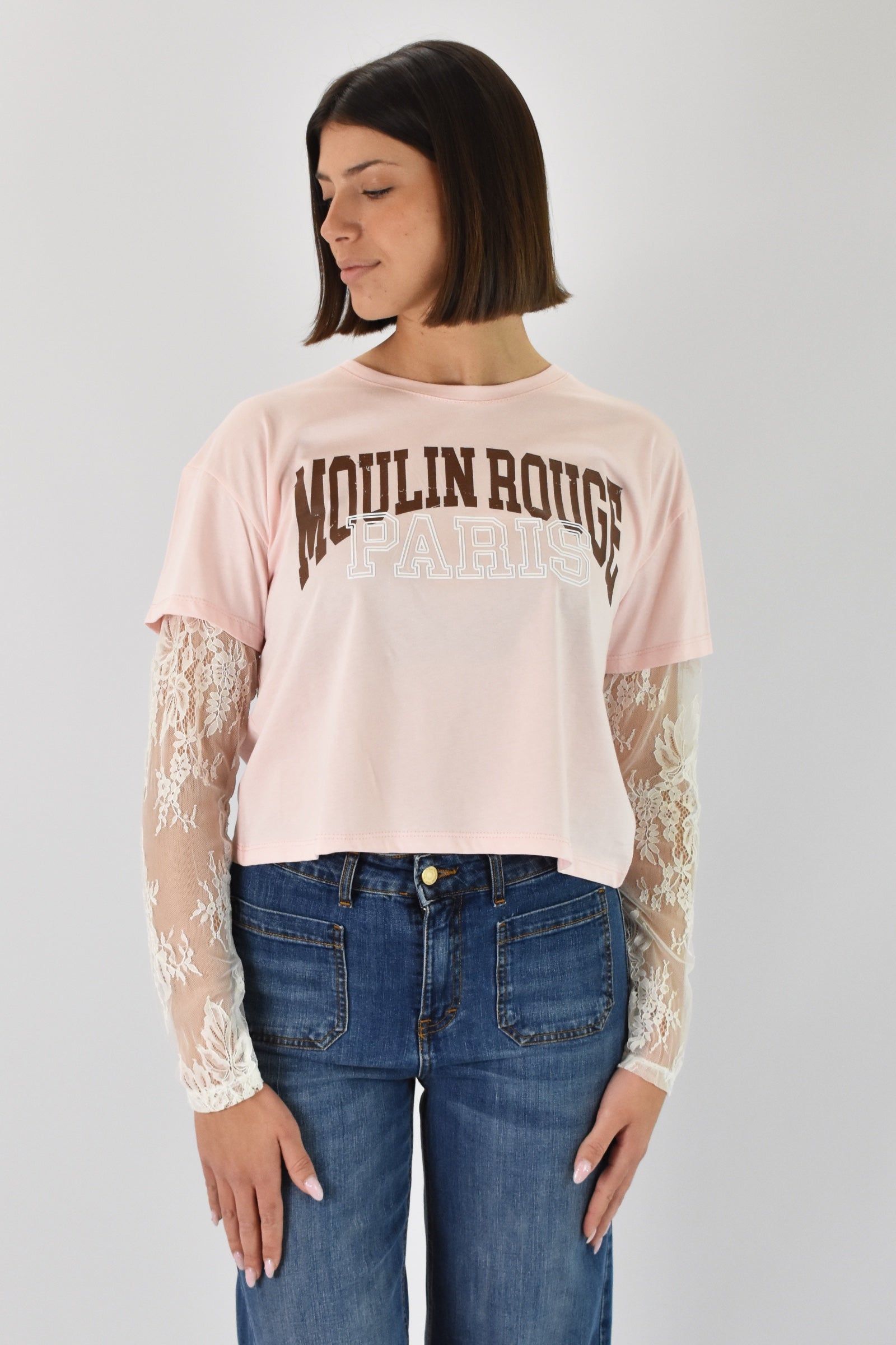 T-shirt pizzo MOULINROUGE