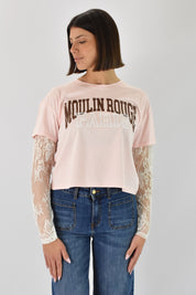 T-shirt pizzo MOULINROUGE