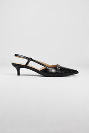 Decolleté slingback cocco
