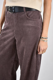 Pantalone balloon velluto