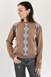 Maglia girocollo rombi