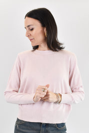 Maglia girocollo spalline