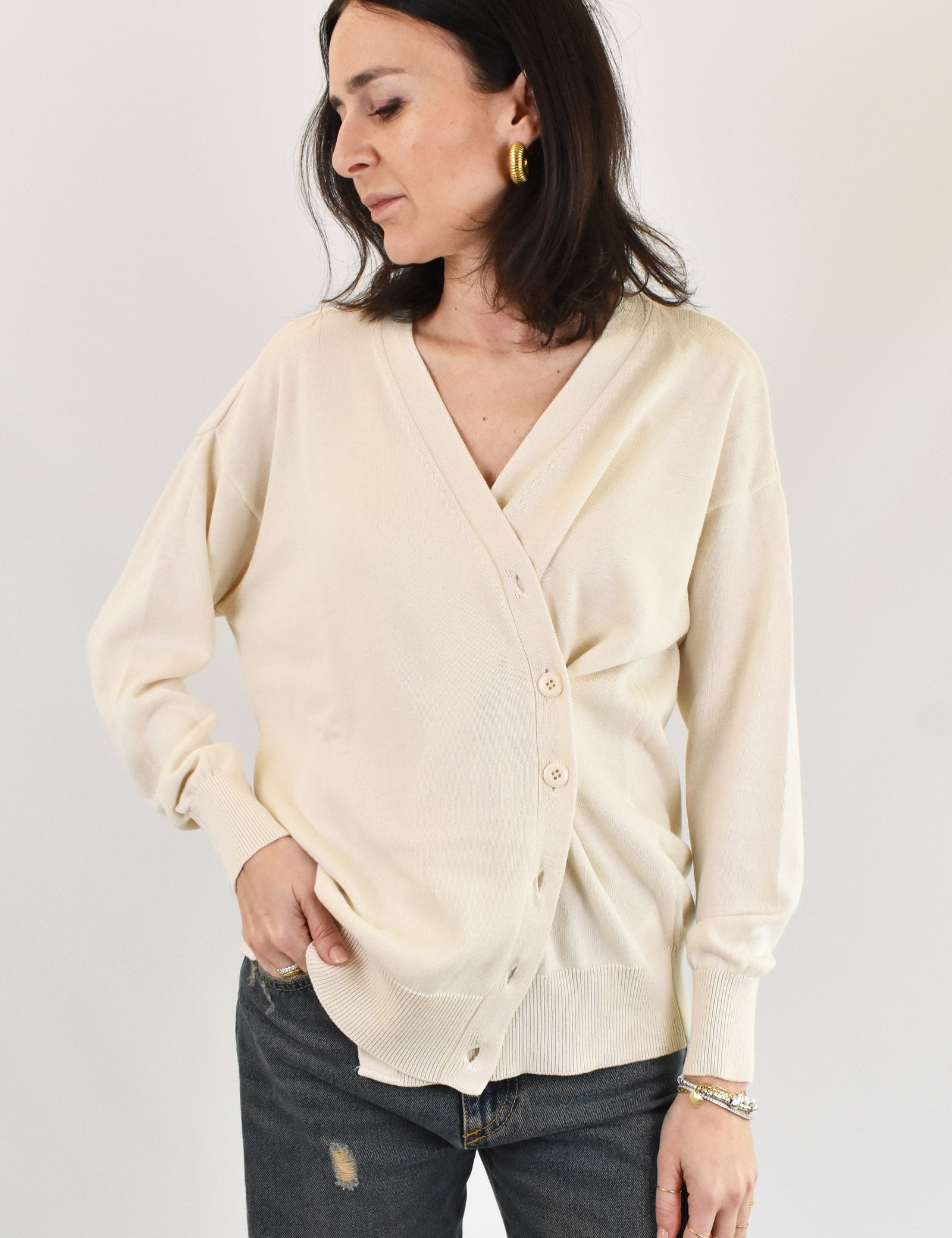 Cardigan doppia abbottonatura