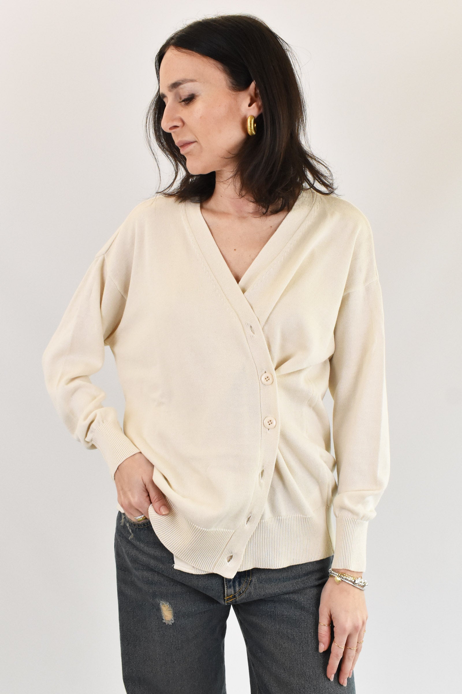 Cardigan doppia abbottonatura