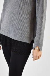 Maglia girocollo lingerie