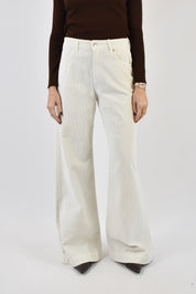 Pantalone maxi tasca velluto