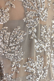 Top tulle paillettes