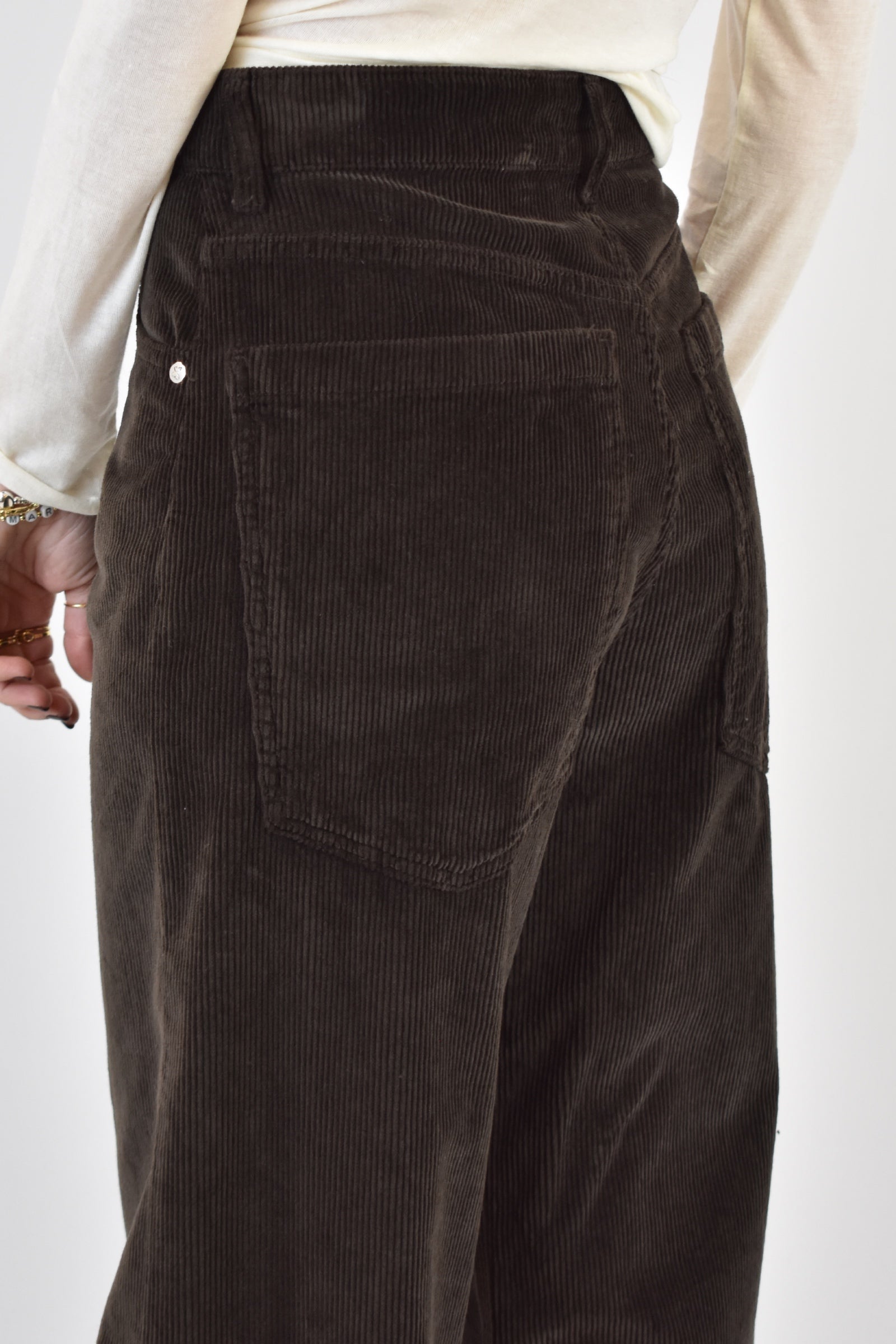 Pantalone maxi tasca velluto