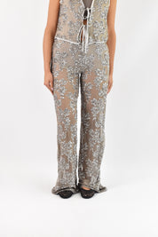 Pantalone tulle paillettes