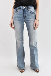 Jeans flare EMILY ston washed