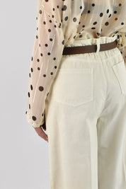 Pantalone largo 5 tasche