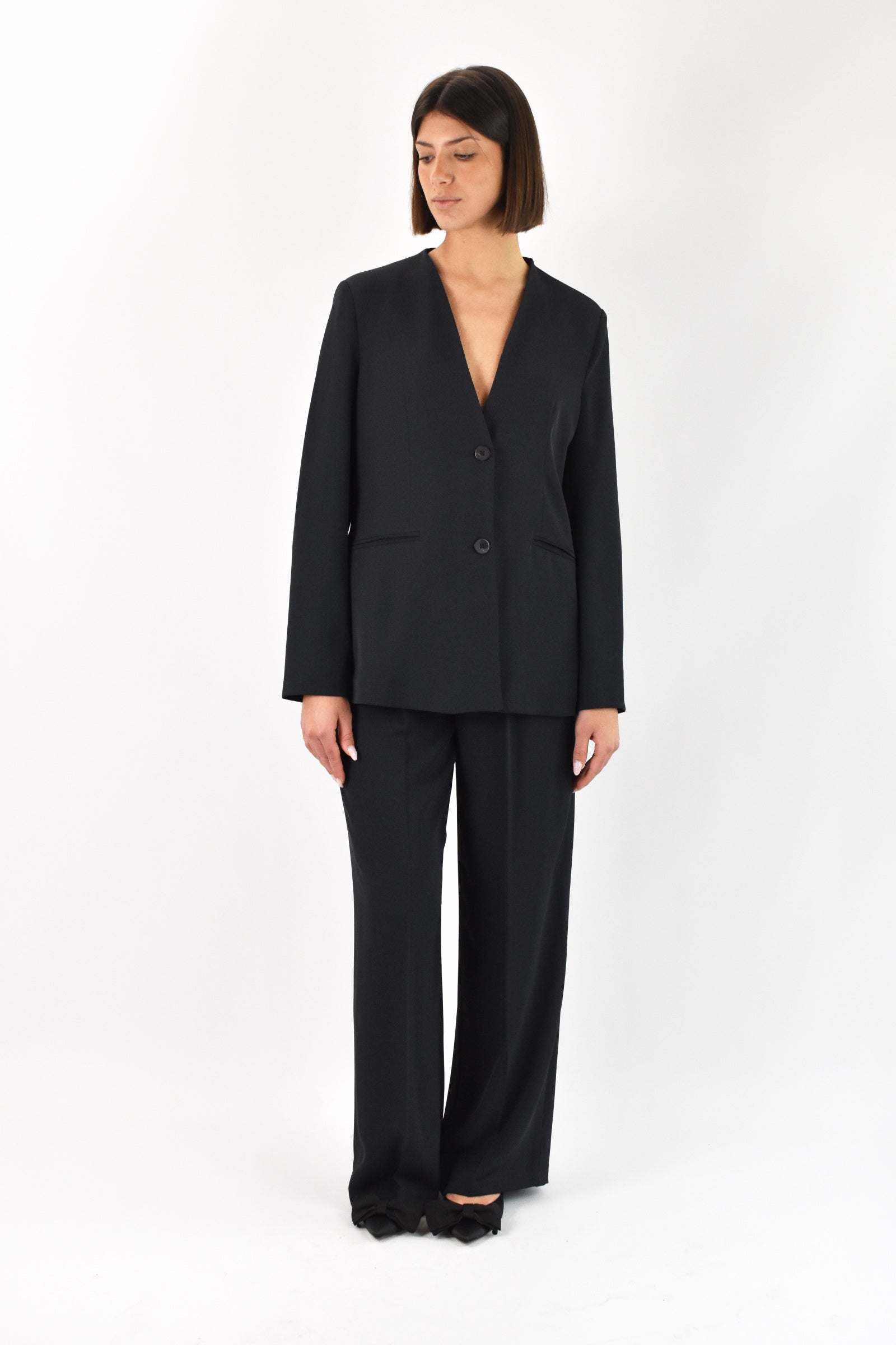Pantalone fluido pieghe