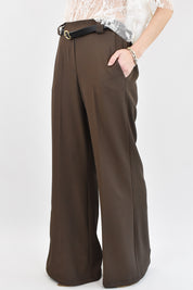 Pantalone palazzo con cintura