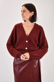 Cardigan 3 bottoni gioiello