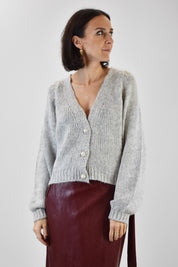 Cardigan 3 bottoni gioiello