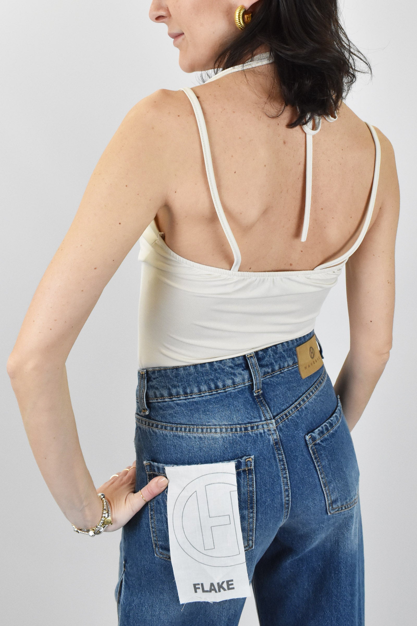 Body doppio con inserto pizzo