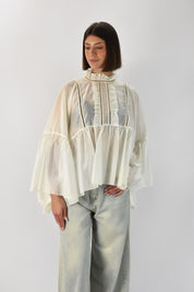 Blusa mantella mussola