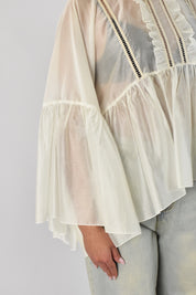 Blusa mantella mussola