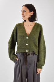 Cardigan 3 bottoni gioiello